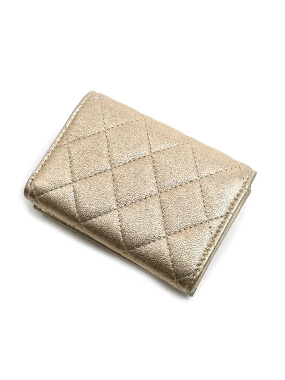 Chanel Classic Small Flap Wallet Trifold Gold